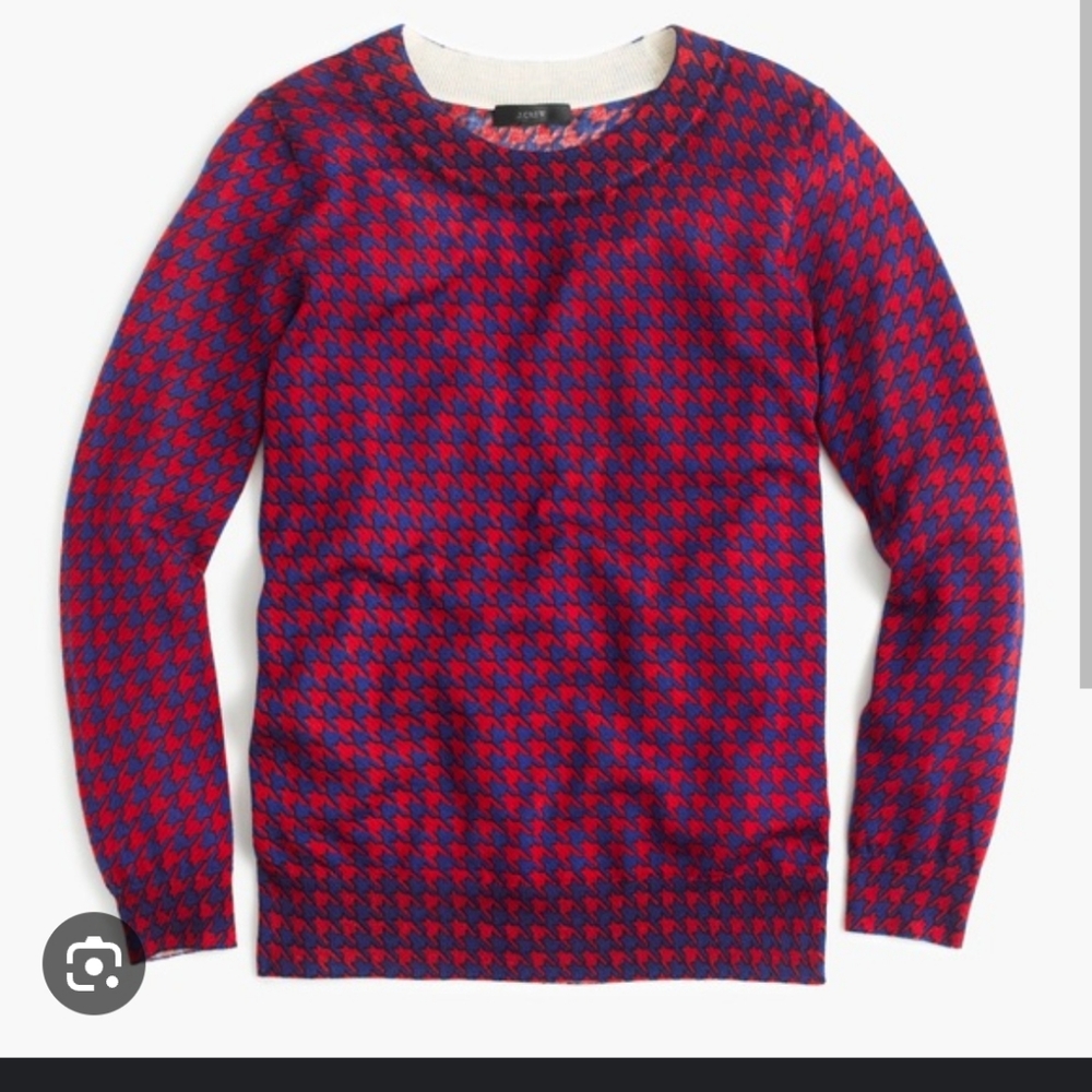 J. Crew Tippi sweater in houndstooth